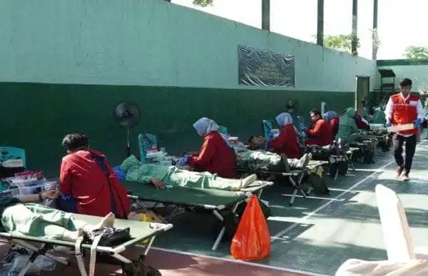 Sambut HUT Persit ke- 80, Kodim Bojonegoro Gelar Bakti Sosial Donor Darah