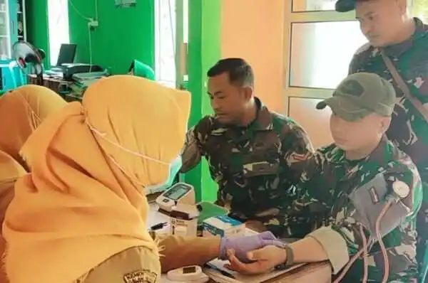 Persit Koramil Kepohbaru Bojonegoro Gelar Cek Kesehatan Gratis