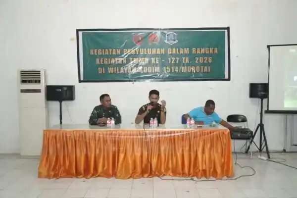 Satgas TMMD Ke-127 Kodim 1514/Morotai Gelar Penyuluhan Antikorupsi dan Pertanian di Desa Darame