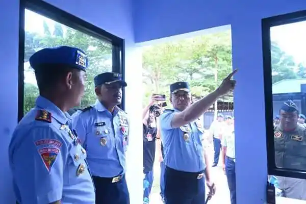 Bangun Lingkungan Aman, Nyaman dan Tentram, Danlanud Sultan Hasanuddin Resmikan Pos Pengamanan Komplek Catalina