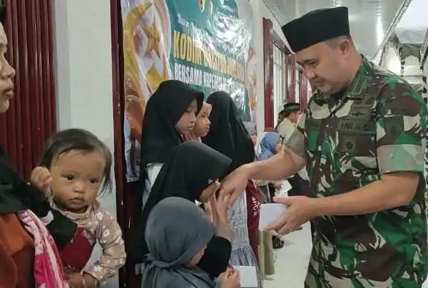 Kodim Bojonegoro Gelar Baksos, dan Bazar Murah dilokasi KDKMP Pungpungan Kalitidu