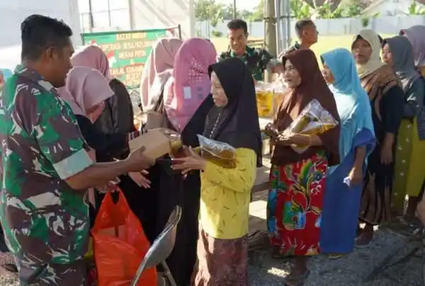 Melalui Koramil Jajarannya, Kodim Bojonegoro Kembali Gelar Bazar Ramadhan di Gerai KDKMP