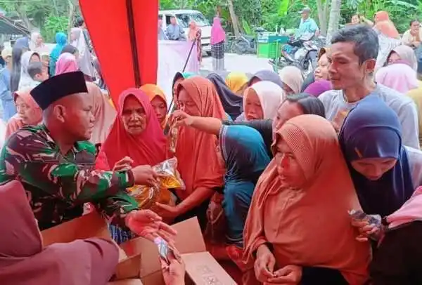 Kodim Bojonegoro Gelar Bazar Ramadhan Secara Serentak di 8 Lokasi Koperasi Desa Merah Putih