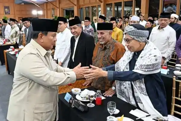 Panglima TNI Hadiri Silaturahmi Presiden Prabowo dengan Kiai dan Tokoh Organisasi  Islam
