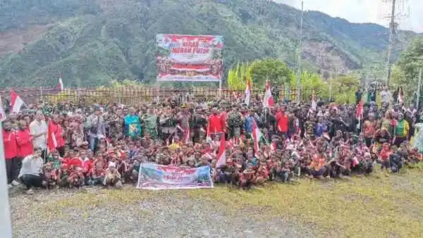 Kodim 1714/PJ, Polri Bersama Pemda Gelar Kirab Merah Putih: Bersatu Dalam Keberagaman, Berdaulat Dalam Persatuan Menjaga NKRI Harga Mati