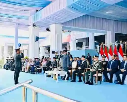 Panglima TNI Hadiri Peringatan HUT Ke-80 Bhayangkara, Perkuat Sinergi TNI-Polri