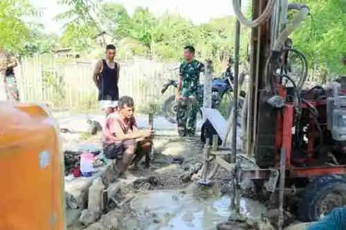 TMMD Ke-129 Bawa Harapan Baru, Sumur Bor Dibangun untuk Warga Bokimaake