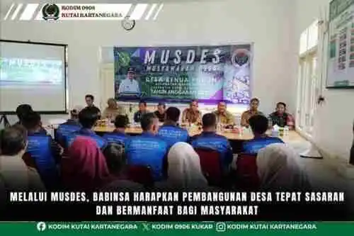 Melalui Musdes, Babinsa Harapkan Pembangunan Desa Tepat Sasaran Dan Bermanfaat Bagi Masyarakat