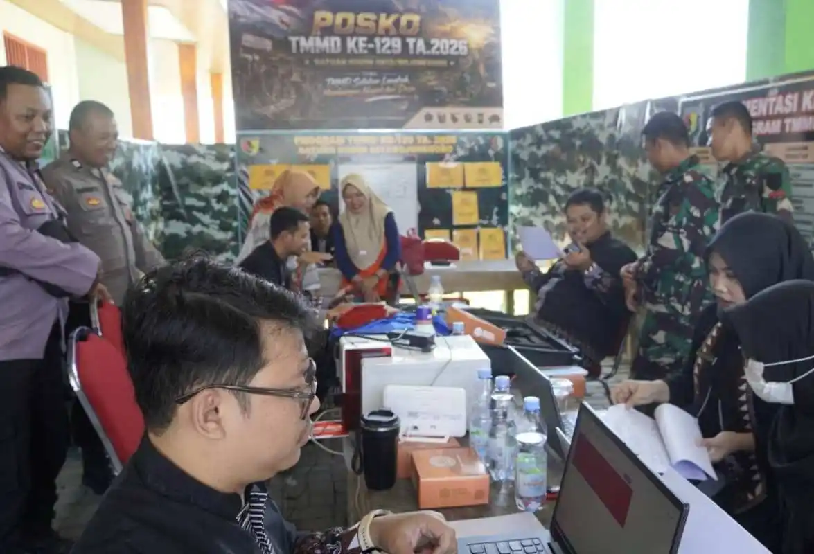 Lewat Panah Srikandi dan IKD: TMMD 129 Bojonegoro Dorong Digitalisasi Adminduk