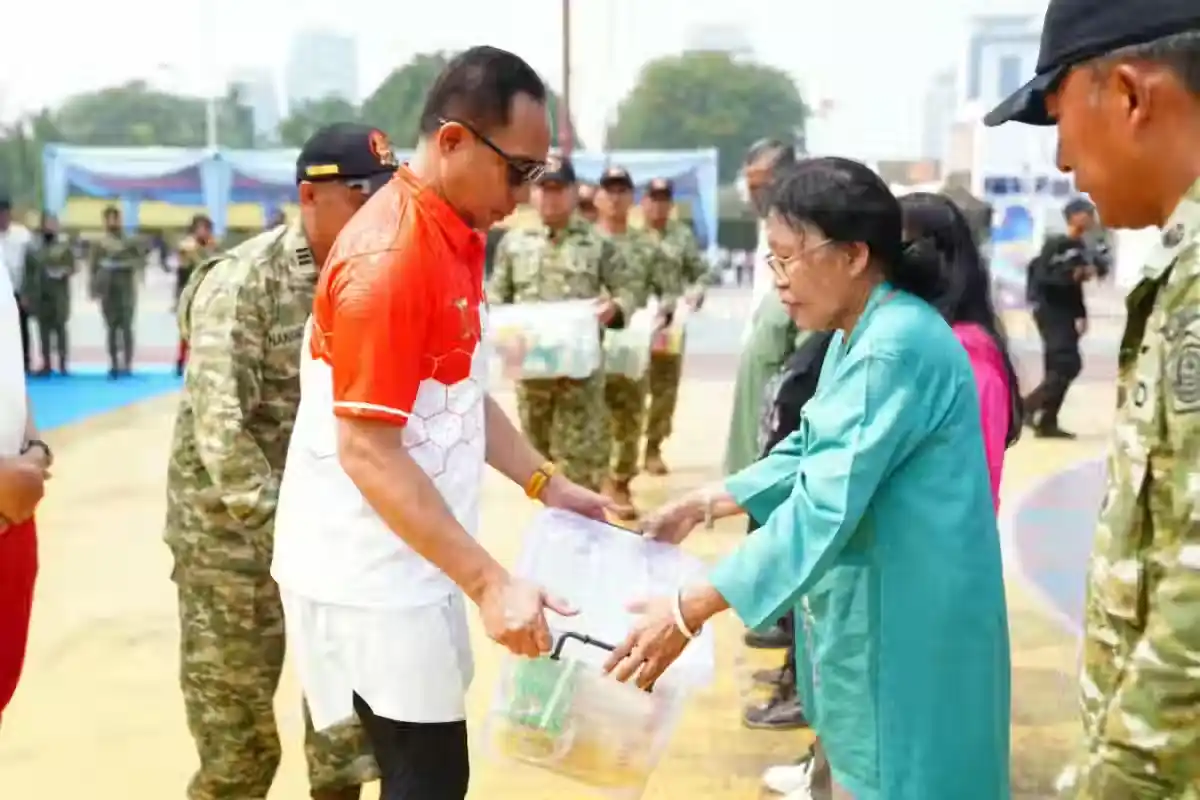 Panglima TNI Pantau Bakti Kesehatan TNI Serentak Diseluruh Indonesia