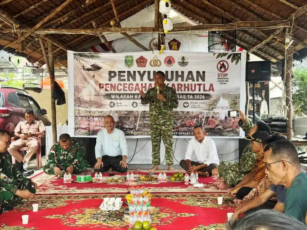 TNI Perkuat Sinergitas Lintas Sektor dalam Pencegahan Karhutla di Sambas