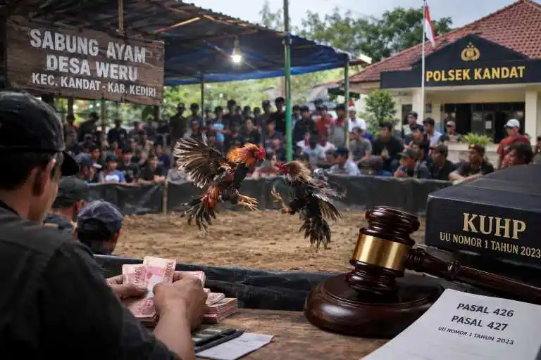Praktik Judi Sabung Ayam di Weru Kandat, Ketegasan Aparat Jadi Sorotan
