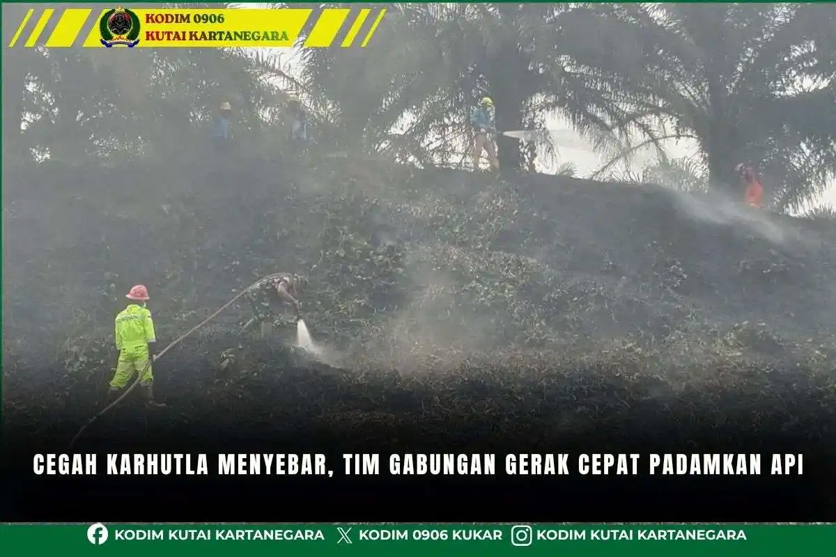 Cegah Karhutla Menyebar Tim Gabungan Gerak Cepat Padamkan Api