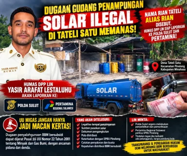LIN Dorong Pemeriksaan SPBU Pineleng dan Lokasi Tateli Satu, Ada Apa dengan Distribusi Solar?