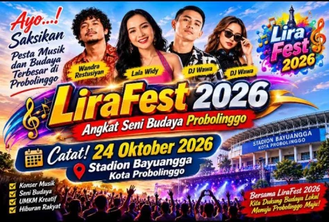 LSM LIRA Gelar LiraFest 24 Oktober 2026 di Stadion Bayuangga Kota Probolinggo