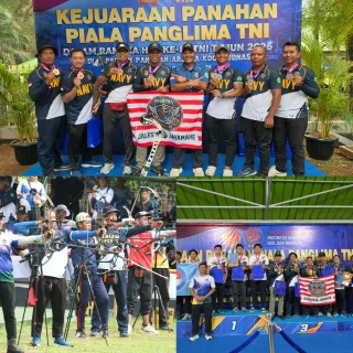 Prajurit Yonif 2 Marinir Berhasil Raih Prestasi dalam Ajang Bergengsi Lomba Panahan Piala Panglima TNI