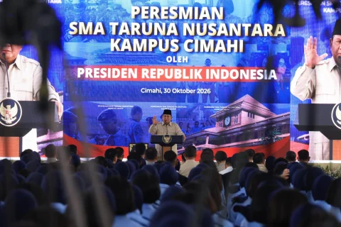 Presiden Prabowo Harap SMA Taruna Nusantara Cimahi Lahirkan Pemimpin Jujur
