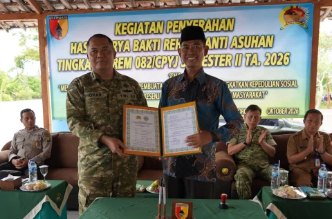 Karya Bakti TNI AD, Kodim Bojonegoro Tuntaskan Rehabilitasi Panti Asuhan Mandiri LKSA Muhammadiyah Sukosewu