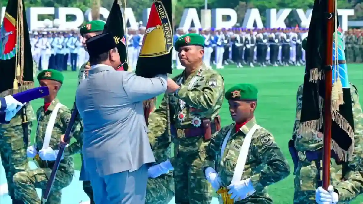 Prabowo Resmikan Enam Kodam Baru dan 30 Brigade Infanteri pada HUT ke-81 TNI