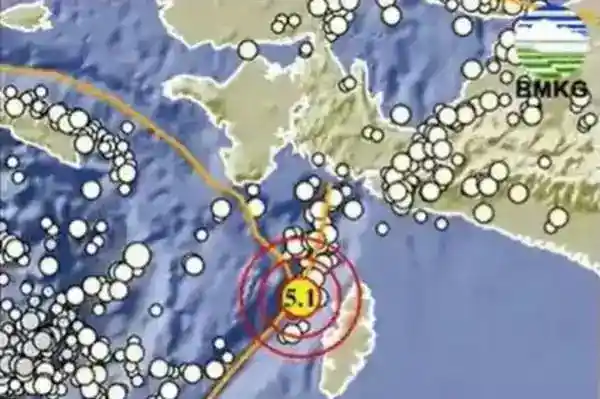 Gempa M5,1 Terjadi di Maluku Barat Daya, BMKG Sebut Tak Berpotensi Tsunami