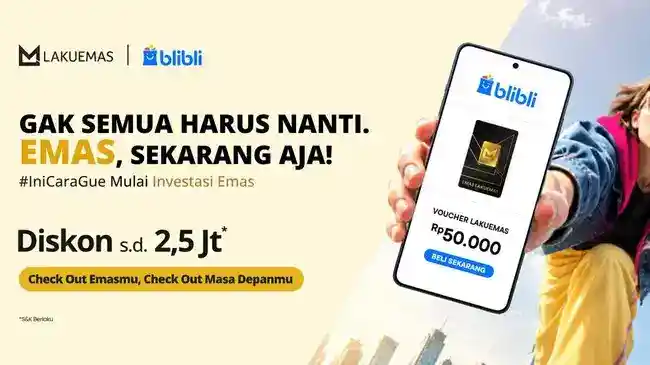 Belanja Emas Digital dan Layanan Toko Berpadu dalam Kolaborasi Lakuemas, Blibli, dan The Palace