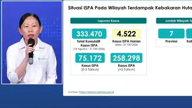 Karhutla Picu ISPA: Ratusan Ribu Kasus dan Kualitas Udara Berbahaya di Sejumlah Daerah