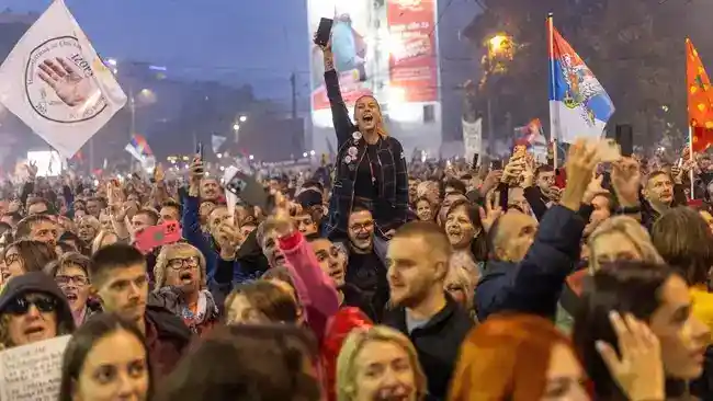 Gelombang Mahasiswa Penuhi Beograd, Tantang Dominasi Partai Penguasa Serbia