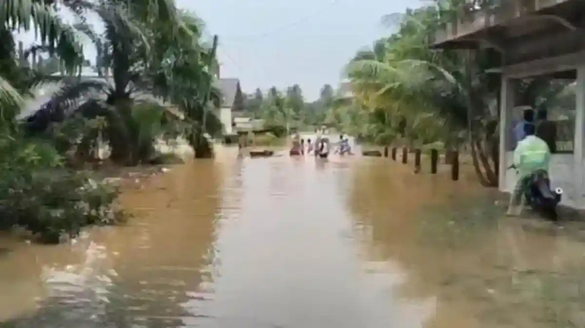 Banjir Rendam Empat Gampong di Aceh Selatan, Longsor Tutupi Dua Titik Jalan