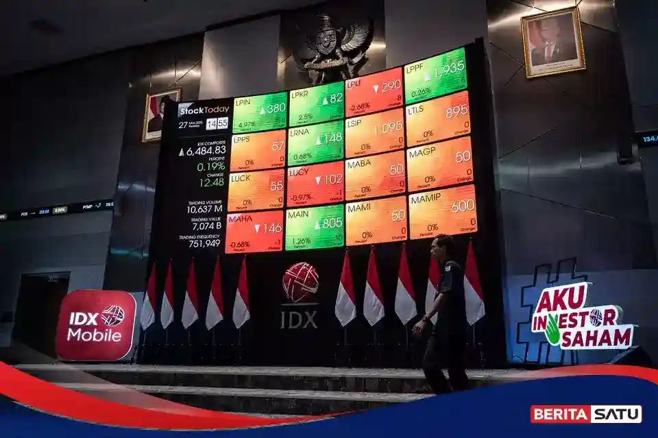 IHSG Melemah pada Sesi I, Lima Saham Justru Menguat Lebih dari 17 Persen