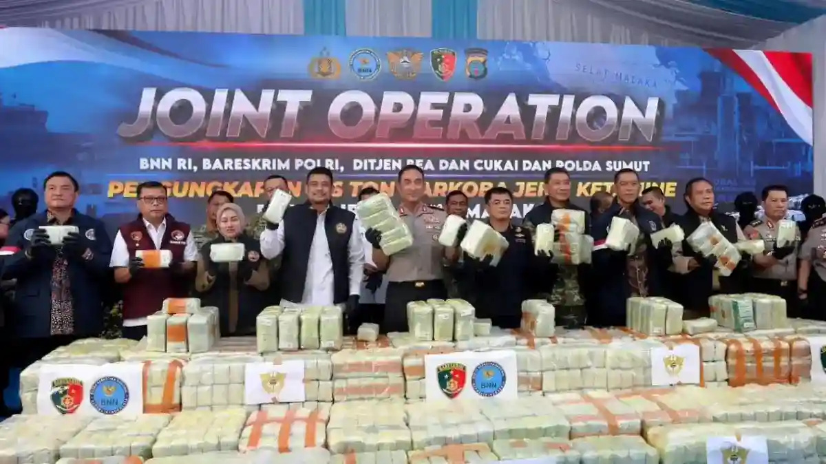 Tujuh ABK Kapal Pengangkut 1,16 Ton Ketamin Tak Mengetahui Muatannya