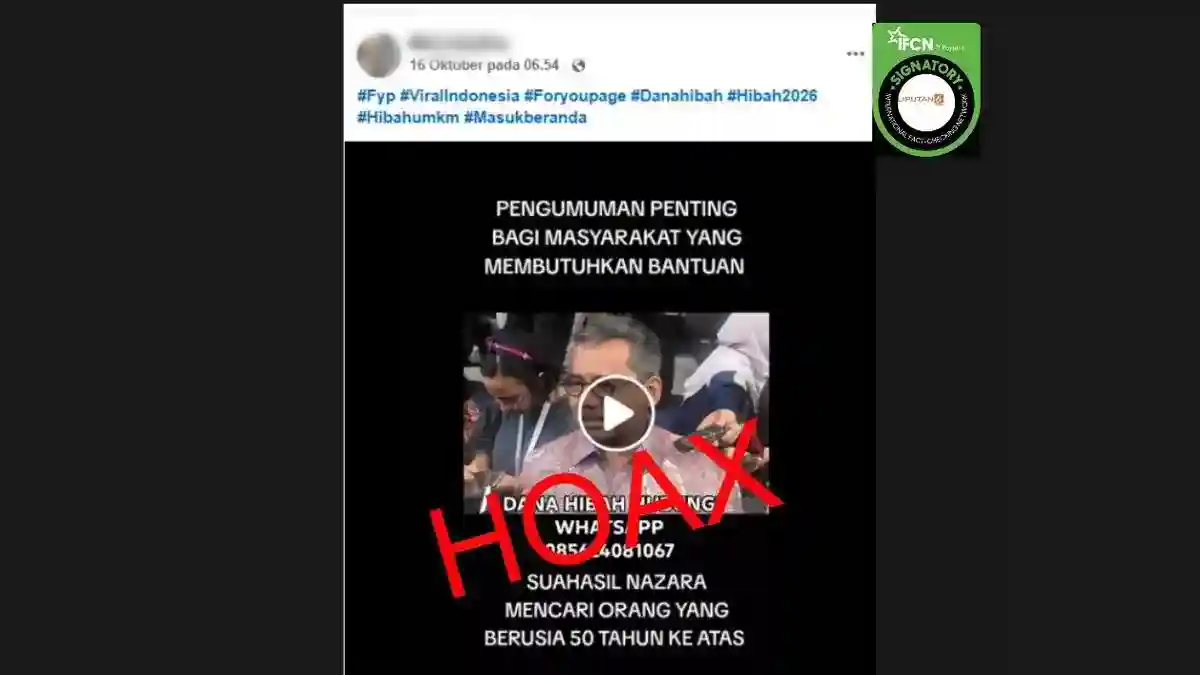 Video Suahasil soal Hibah via WhatsApp Dipastikan Hoaks Deepfake