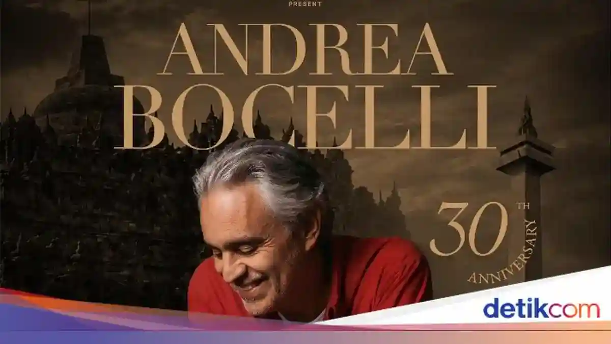 Konser Andrea Bocelli di Borobudur dan Jakarta Usung Pesan Perdamaian