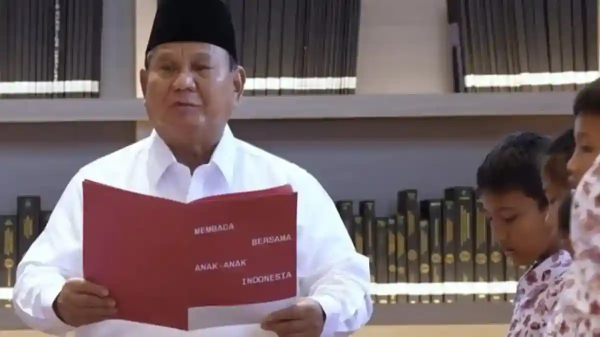 Prabowo dan Siswa SD Bacakan Ikrar Sumpah Pemuda dalam Video Bersama