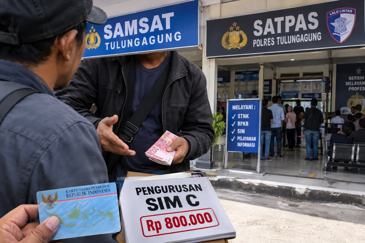 Calo Diduga Terang-Terangan Menawarkan Jasa, Seberapa Ketat Pengawasan Samsat dan Satpas Tulungagung?