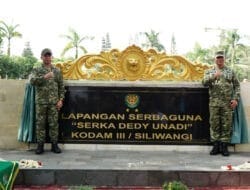 Panglima TNI Resmikan Lapangan Serbaguna di Mako Kodam III/Siliwangi