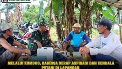 Melalui Komsos, Babinsa Serap Aspirasi dan Kendala Petani di Lapangan