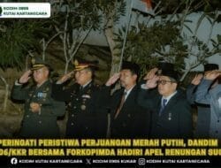 Peringati Peristiwa Perjuangan Merah Putih, Dandim 0906/Kkr Bersama Forkopimda Hadiri Apel Renungan Suci