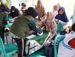 Sambut HUT ke- 80 Persit KCK, Kodim Bojonegoro Gelar Donor Darah dan Layanan Kesehatan Gratis