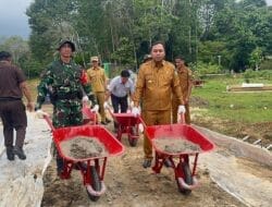Usai Pembukaan TMMD Wiltas Ke-127 Tahun 2026, Bupati dan Forkopimda Tinjau Semenisasi Jalan 475 Meter di Linggang Amer
