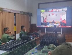 Pastikan Kesiapan Alat Komunikasi, Kodim 1710/Mimika Ikuti Vicon dengan Komlekdam XVII/Cenderawasih