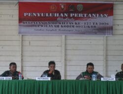 Perkuat Ketahanan Pangan, Satgas TMMD Ikuti Penyuluhan Pertanian