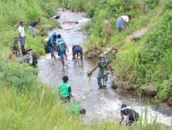 Kodim 1714/Puncak Jaya, Pelopori Giat Bebas Sampah Kabupaten Puncak Jaya