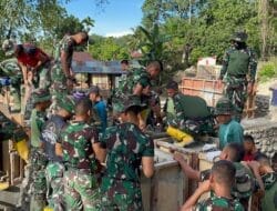 Pulihkan Akses Warga, TNI AD Bangun Jembatan Gantung Perintis Garuda di Padang