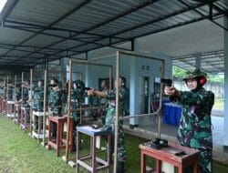 Wujudkan Prajurit yang Profesional dan Siaga, Lanud Sjamsudin Noor Gelar Latihan Menembak TW I Tahun 2026