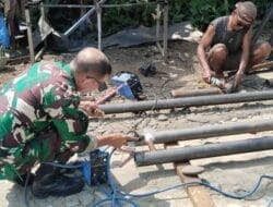 TNI AD Rampungkan Perehapan Jembatan Gantung Desa Empus, Bukti Nyata Pengabdian untuk Rakyat