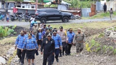 Dandim 1714/PJ Dukung Pemerintah Daerah Peresmian Gedung Lubung Pangan Dinas Ketahanan Pangan Kabupaten Puncak Jaya