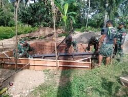 TNI AD Percepat Pembangunan Jembatan Gantung di Lima Puluh Kota, Akses Warga Segera Pulih