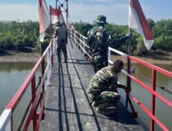 TNI AD Rampungkan Rehab Jembatan Gantung di Langkat, Akses dan Konektivitas Warga Kembali Normal