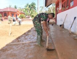 TNI AD Pulihkan SDN 152983 Hutanabolon I Pasca Banjir, Sekolah Kembali Digunakan