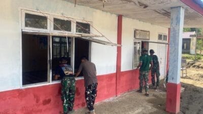 Satgas Gulbencal TNI AD Percepat Pemulihan SMPN 26 Takengon, Pastikan Sekolah Segera Kembali Digunakan